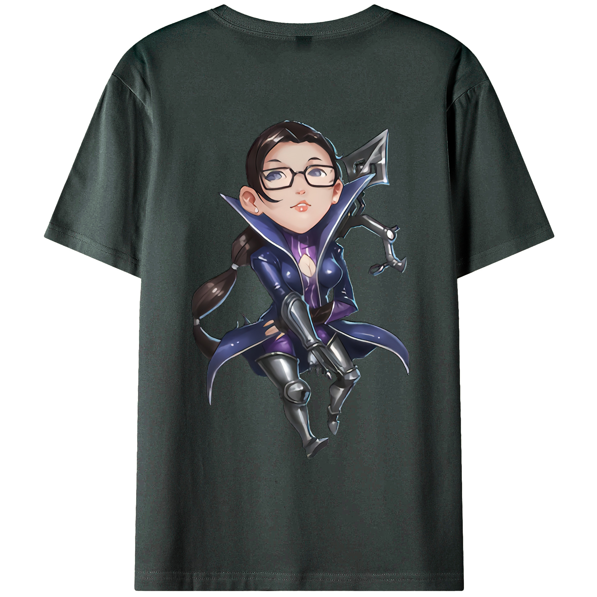 （画像用） リーグ・オブ・レジェンド League of Legends LOL 綿100％ メンズ半袖Tシャツ（バックプリント） 通気性